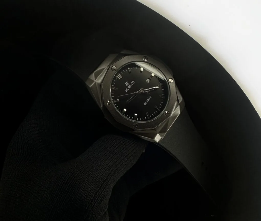 Hublot Watch | Black Silicone Belt & Fullblack Body Inside Black