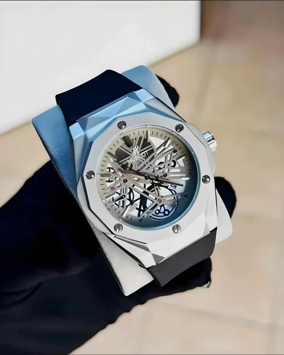 Premium Hublot Spider Watch | Full Silver