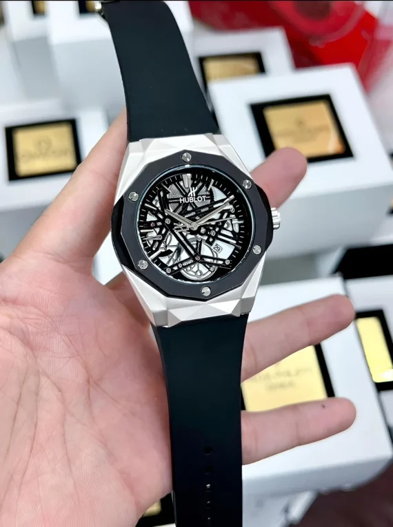 Premium Hublot Spider Watch | Silver Black