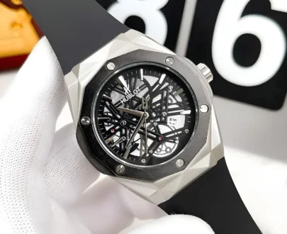 Premium Hublot Spider Watch | Silver Black