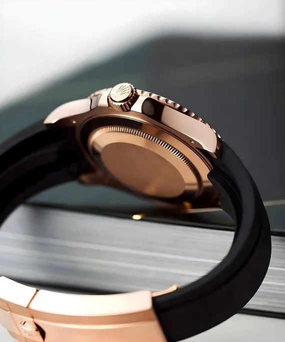 Rolex Yacht Master Rose Gold Oysterflex
