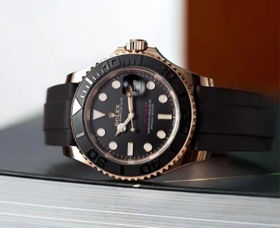 Rolex Yacht Master Rose Gold Oysterflex