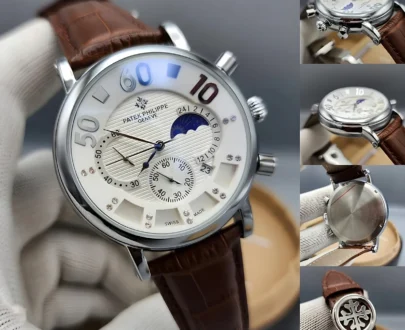 Patek Philippe Chronograph – BROWN BELT WHITE DIAL PP2