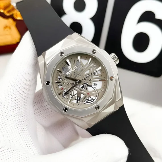 Premium Hublot Spider Watch | Full Silver