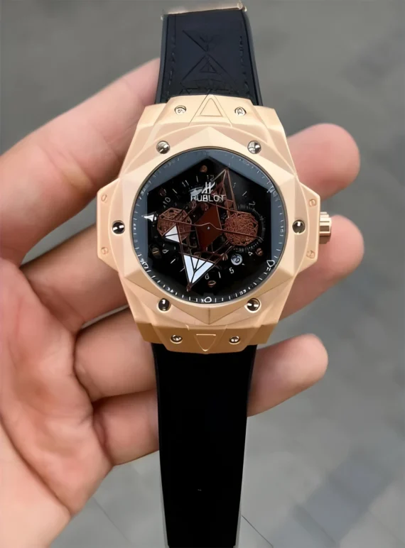 Men's Big Bang Watch - Black Rosegold