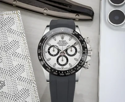 Rolex Cosmograph Daytona White Gold Mens Watch | Inside Dial White