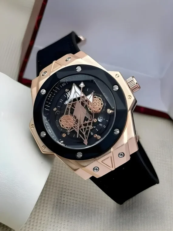 Men's Big Bang Watch - Black Rosegold