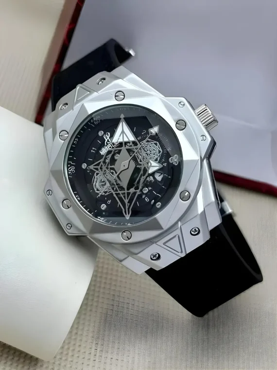 Men's Big Bang Watch - Black Silver