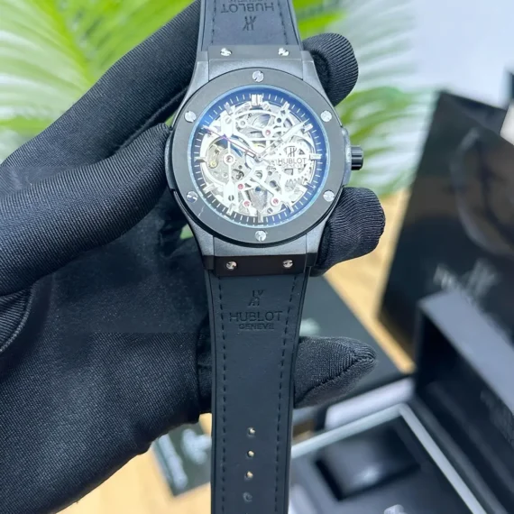 Hublot Automatic Machinery Premium Watch For Men | Full Black