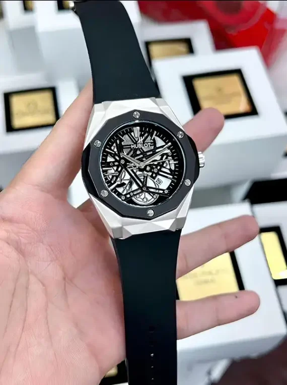 Premium Hublot Spider Watch | Silver Black
