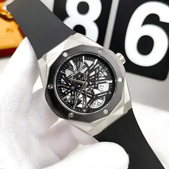 Premium Hublot Spider Watch | Silver Black