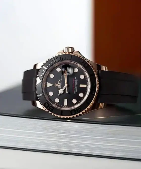 Rolex Yacht Master Rose Gold Oysterflex