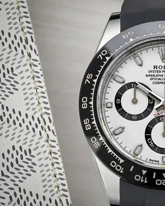 Rolex Cosmograph Daytona White Gold Mens Watch | Inside Dial White
