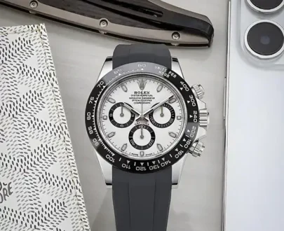 Rolex Cosmograph Daytona White Gold Mens Watch | Inside Dial White