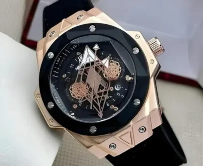 Men's Big Bang Watch - Black Rosegold