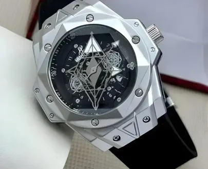 Men's Big Bang Watch - Black Silver