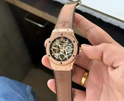 Hublot Automatic Machinery Premium Watch For Men | Golden Color & Rose Gold