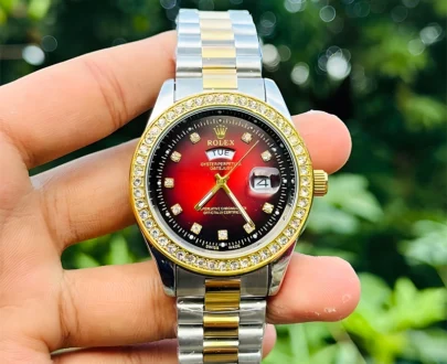 Rolex Watch – Inside Dark Red