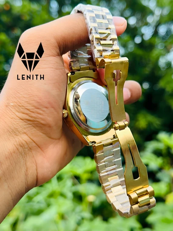 Rolex Watch – Gold Arabic Inside Silver